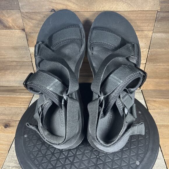 Merrell Alpine Strap Outdoor Everyday Men's Size 10 Black Casual Sport Sandals - Picture 5 of 11